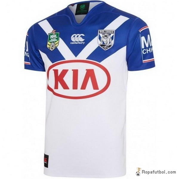 Camiseta Rugby Bankstown Bulldogs Replica Primera Ropa 2017 Blanco